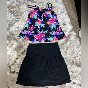 NWT Tankini & swim skirt